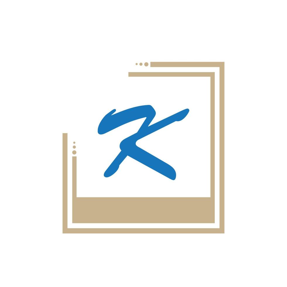 letter k logo pictogram ontwerp sjabloon elementen vector