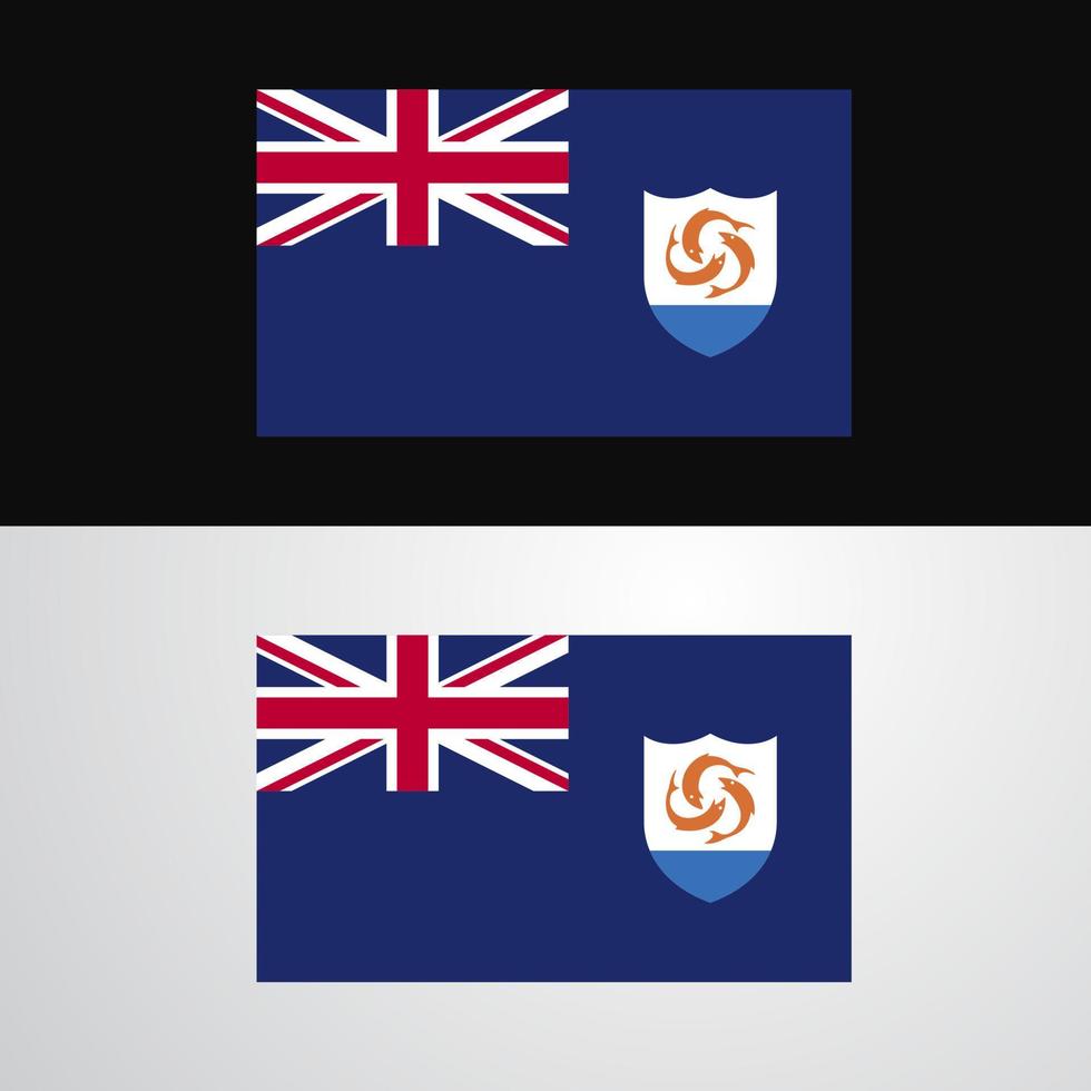 Anguilla vlag banier ontwerp vector