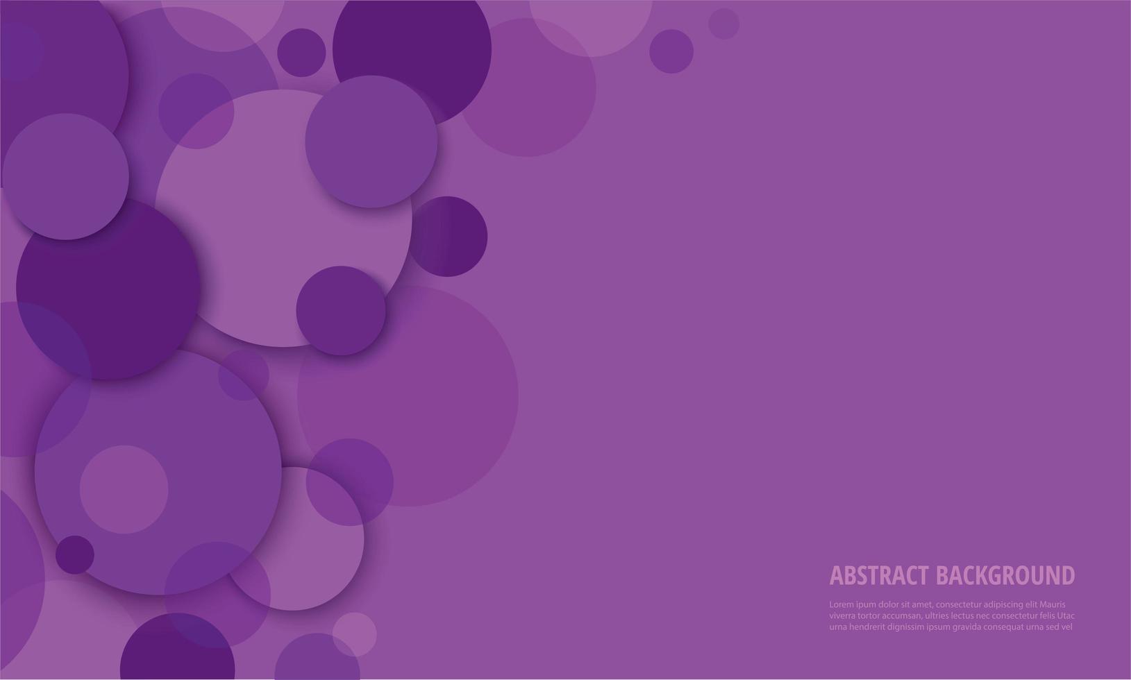 abstracte paarse achtergrond met cirkels vector