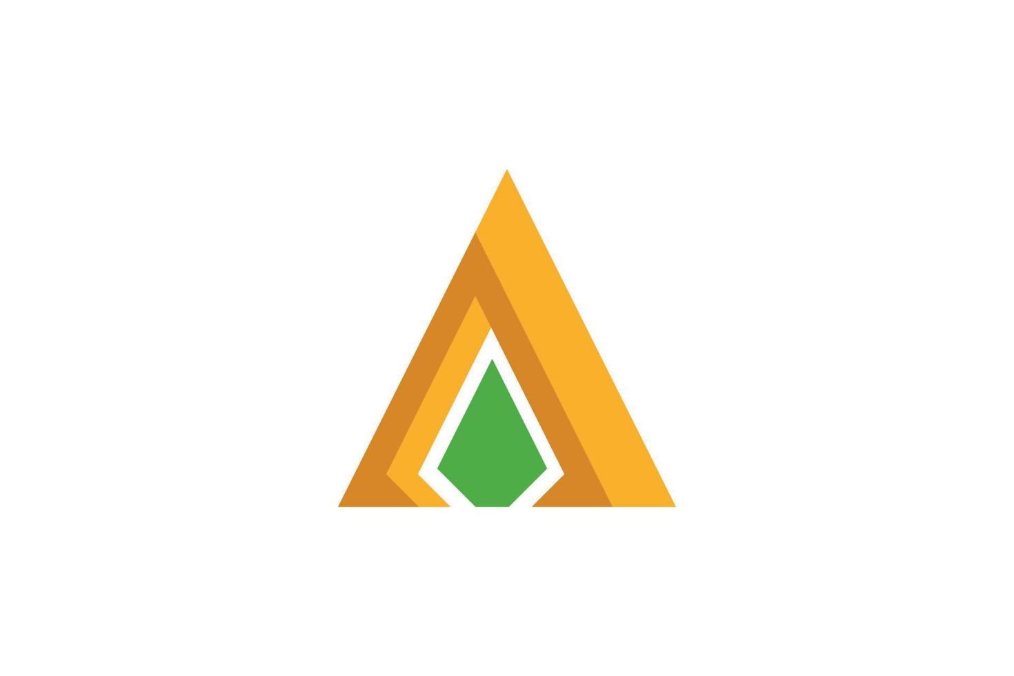 vlak brief een logo vector