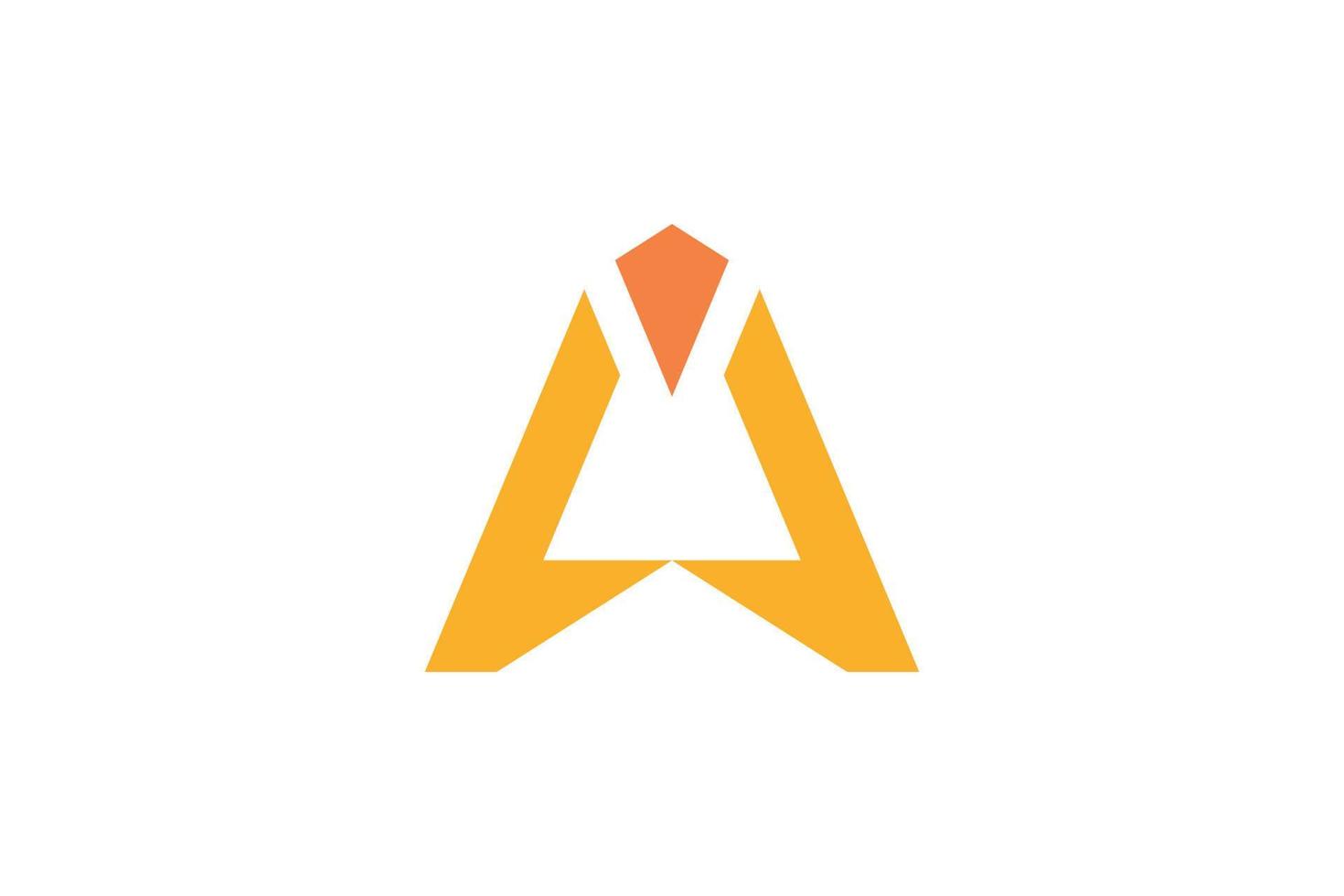 alfabetisch brief een logo vector