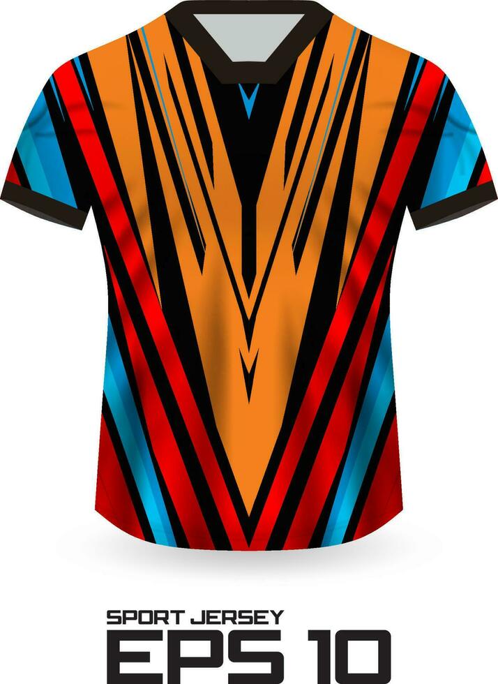 racing Jersey overhemd ontwerp concept voor sport- team uniform vector
