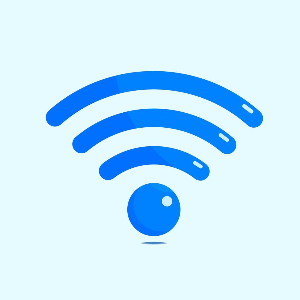 Wifi icoon of logo geïsoleerd teken symbool vector illustratie - hoog kwaliteit blauw en oranje kleur stijl vector pictogrammen.