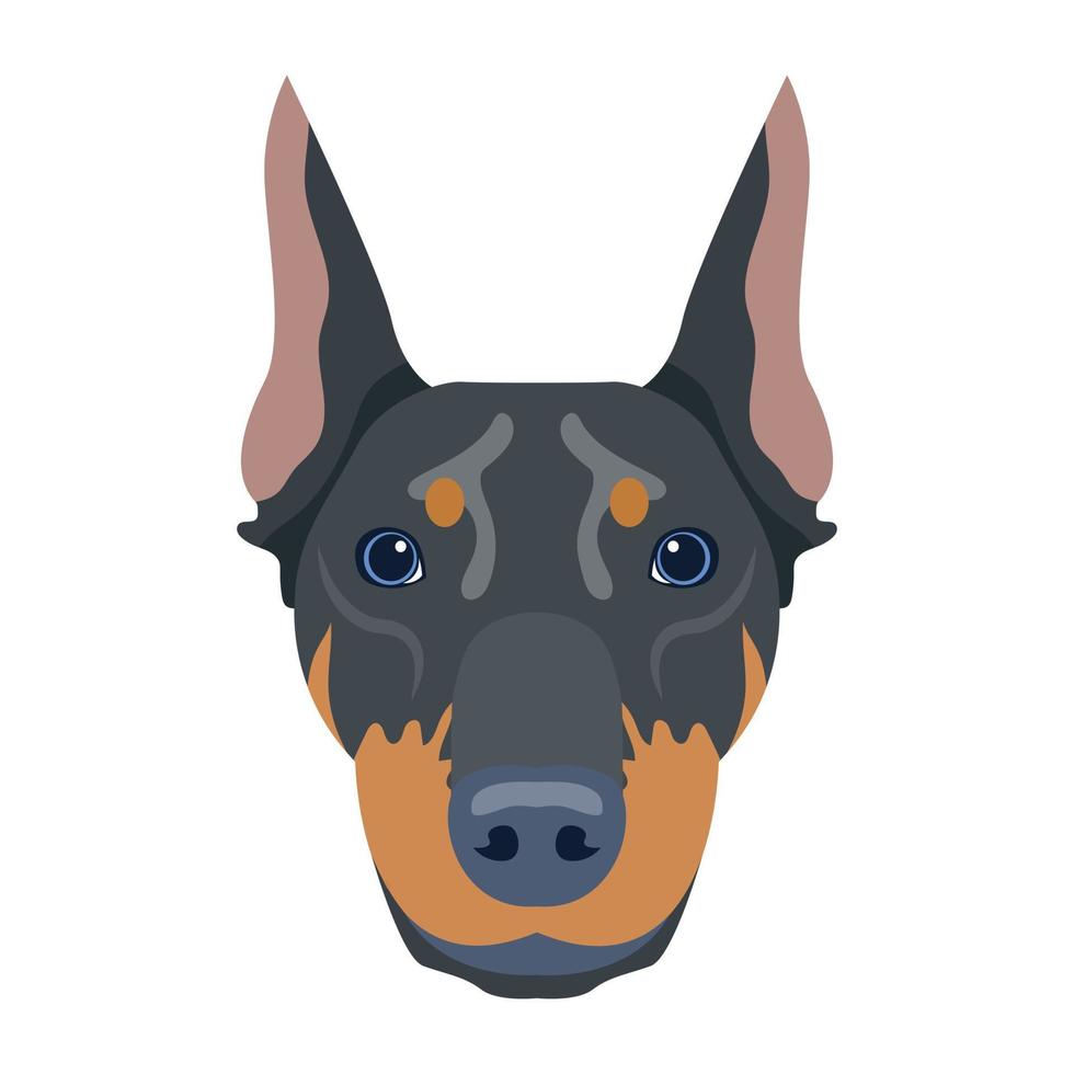 creatief ontworpen vlak icoon van hond vector