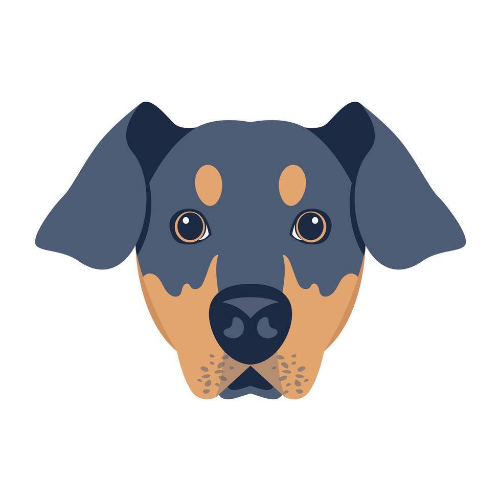 creatief ontworpen vlak icoon van hond vector