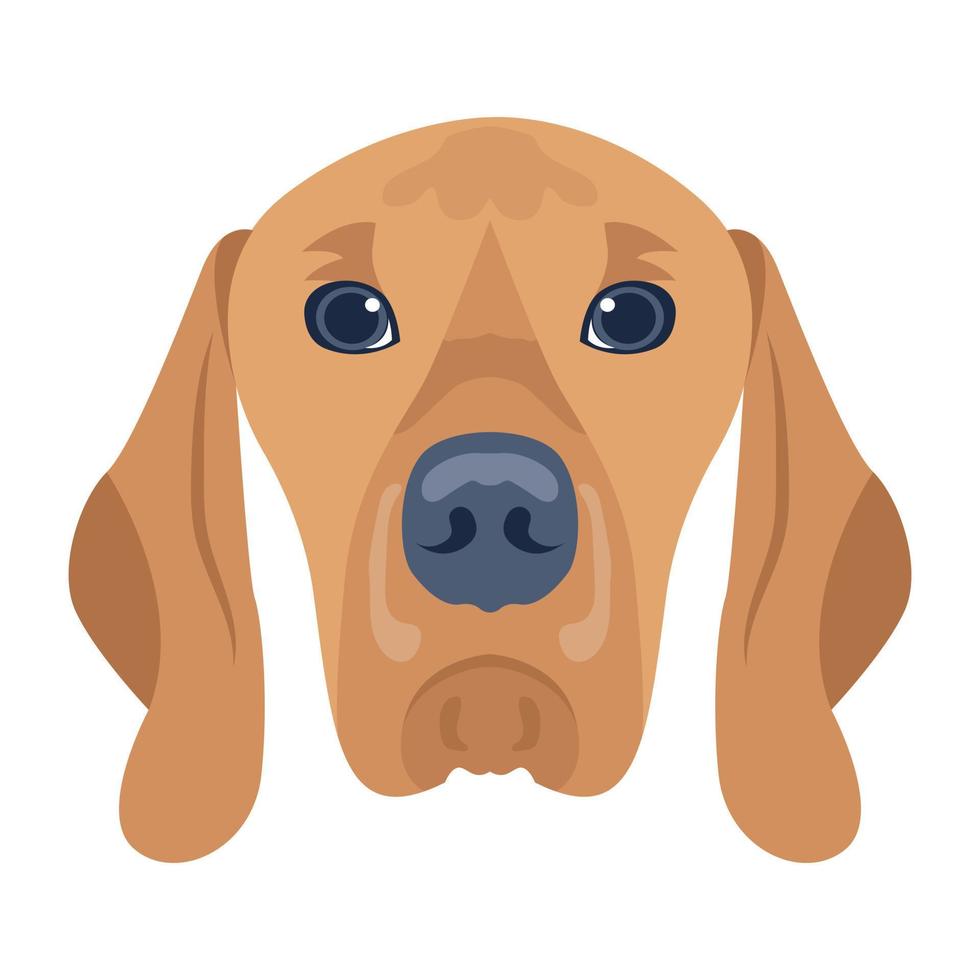 creatief ontworpen vlak icoon van hond vector