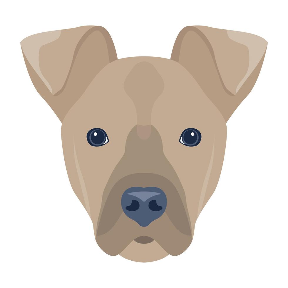 creatief ontworpen vlak icoon van hond vector