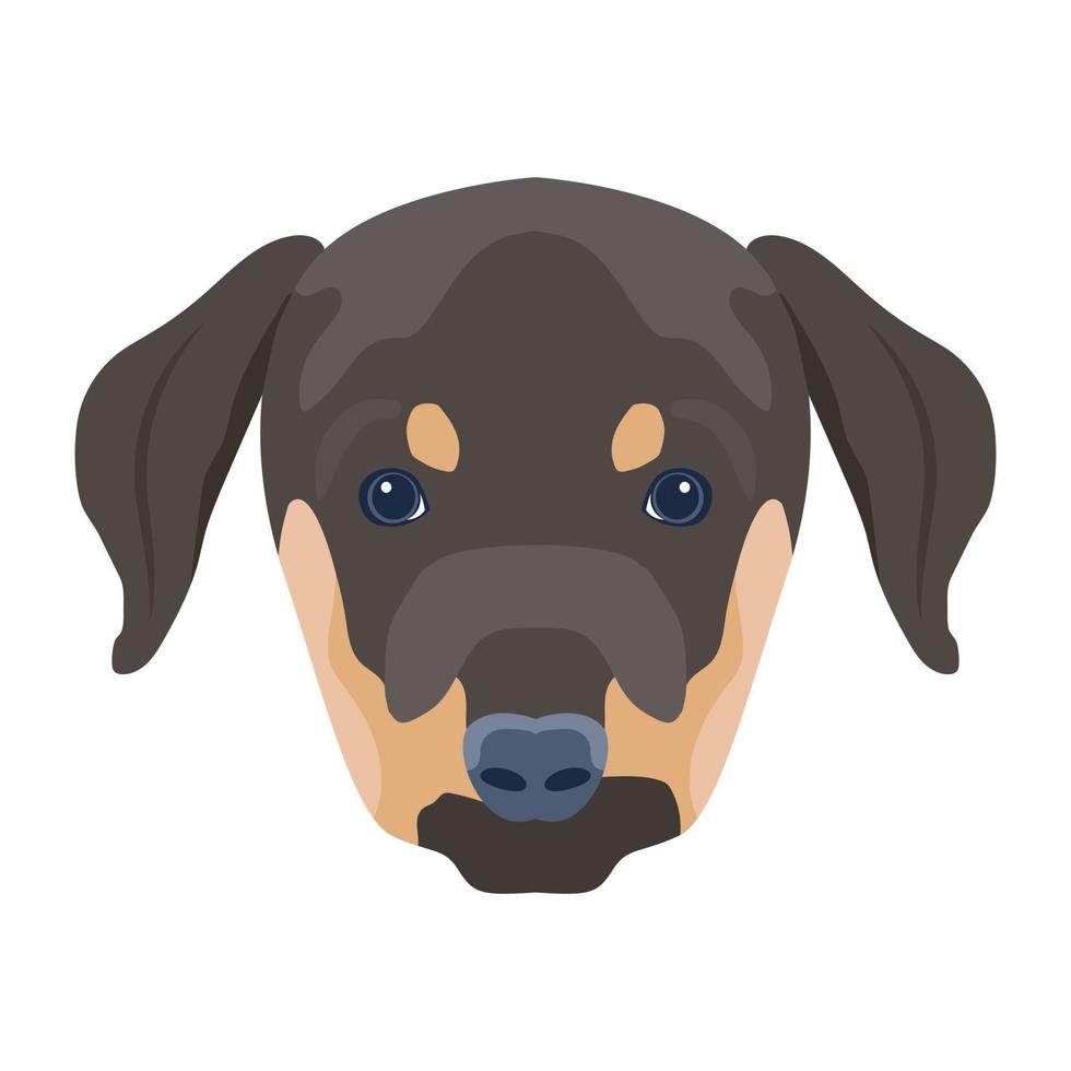 creatief ontworpen vlak icoon van hond vector