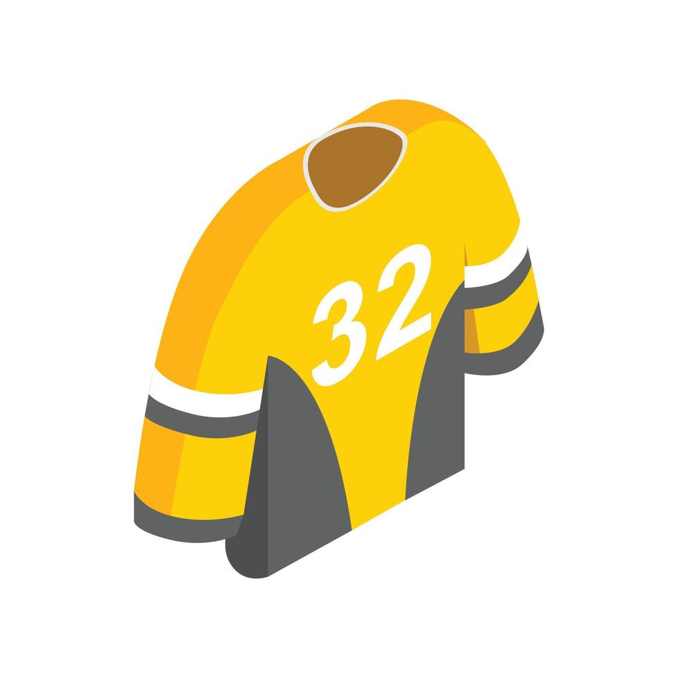 hockey uniform isometrische 3d icoon vector