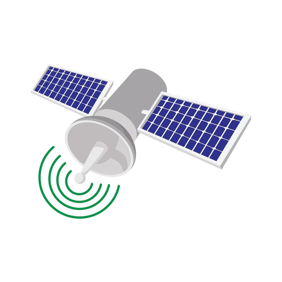 satelliet communicatie tekenfilm icoon vector