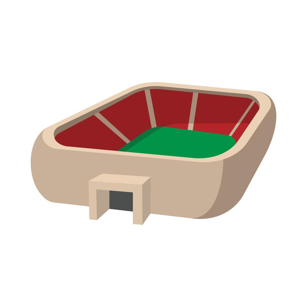 sport- stadion tekenfilm icoon vector