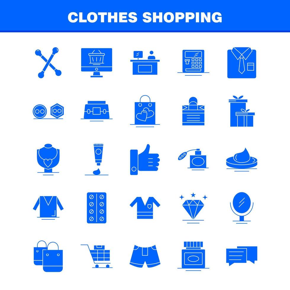 kleren boodschappen doen solide glyph icoon voor web afdrukken en mobiel uxui uitrusting zo net zo overhemd kleren vouwen vouwen jurk schoonheid kunstmatig room pictogram pak vector