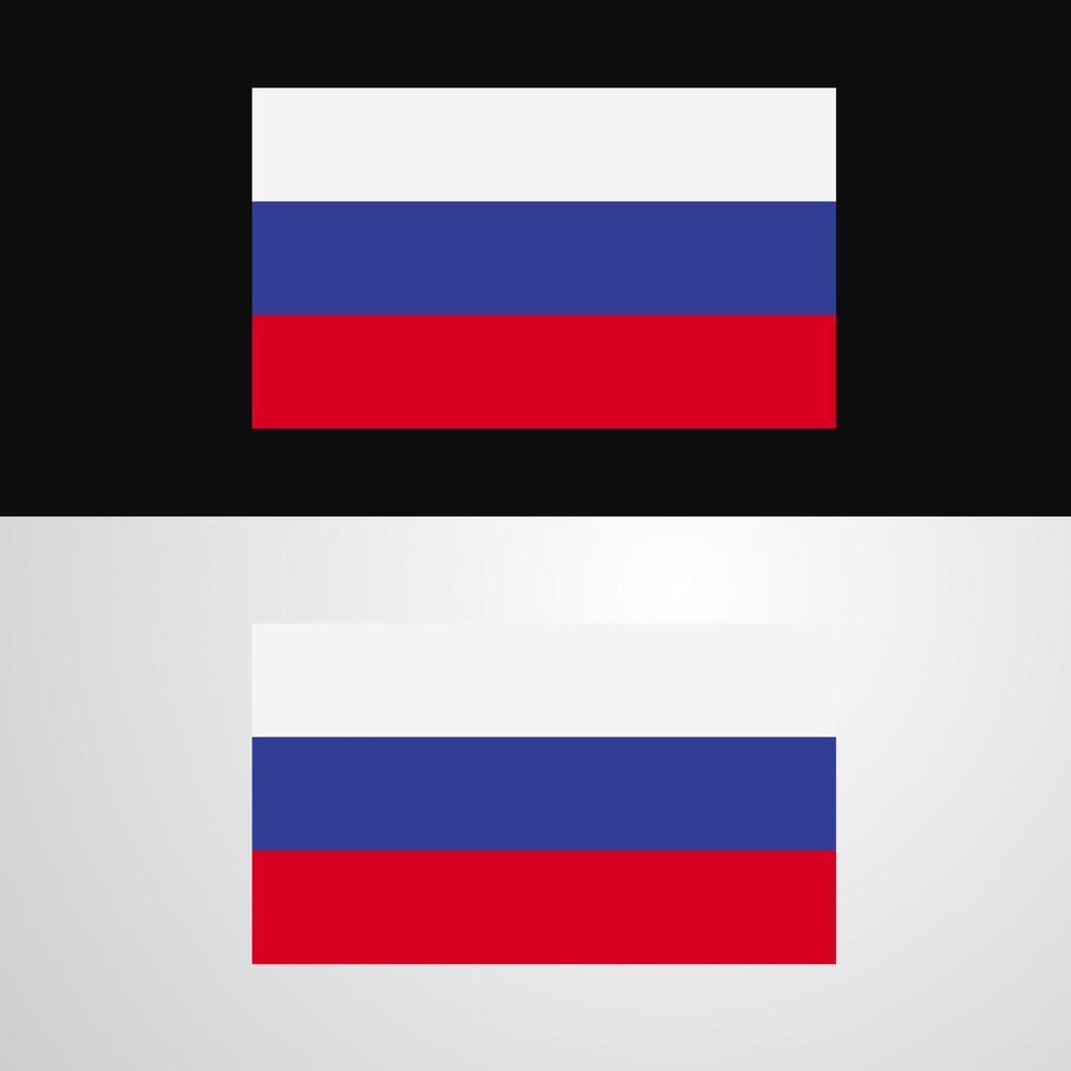 Rusland vlag banier ontwerp vector