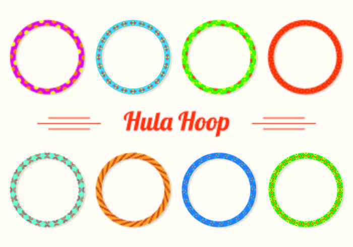 Set Van Hula Hoop pictogrammen vector