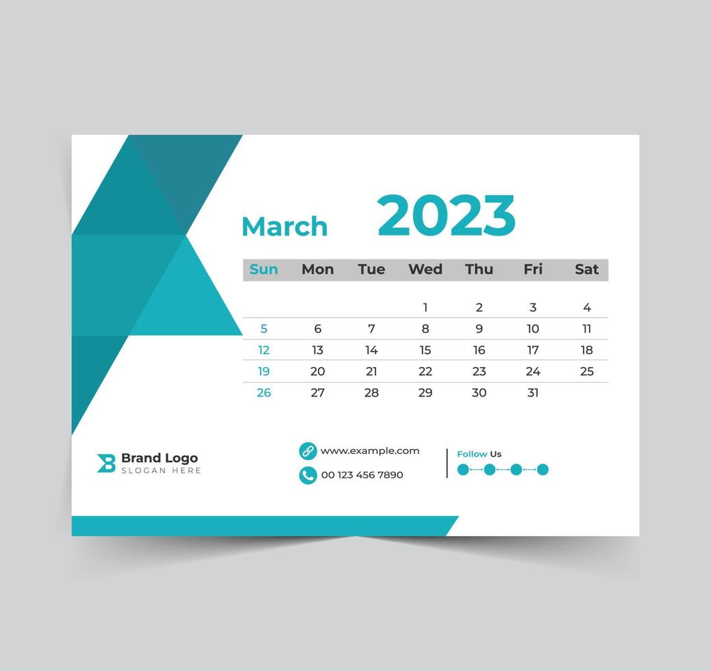 2023 kalender gelukkig nieuw jaar ontwerp vector