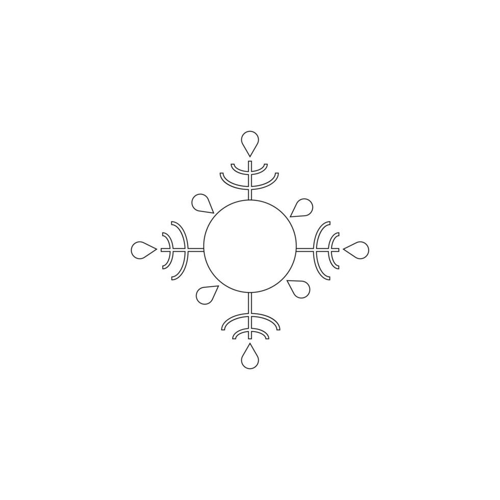 sneeuw vlokken icoon illustratie vector