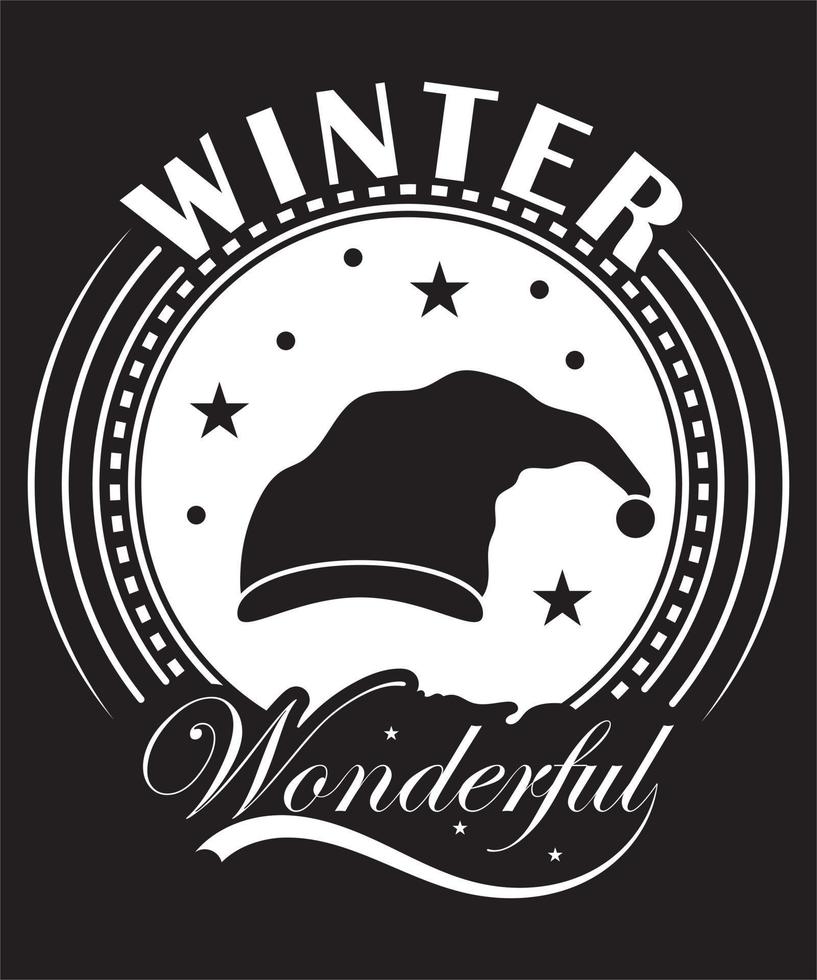 winter geweldig vector t-shirt ontwerp sjabloon