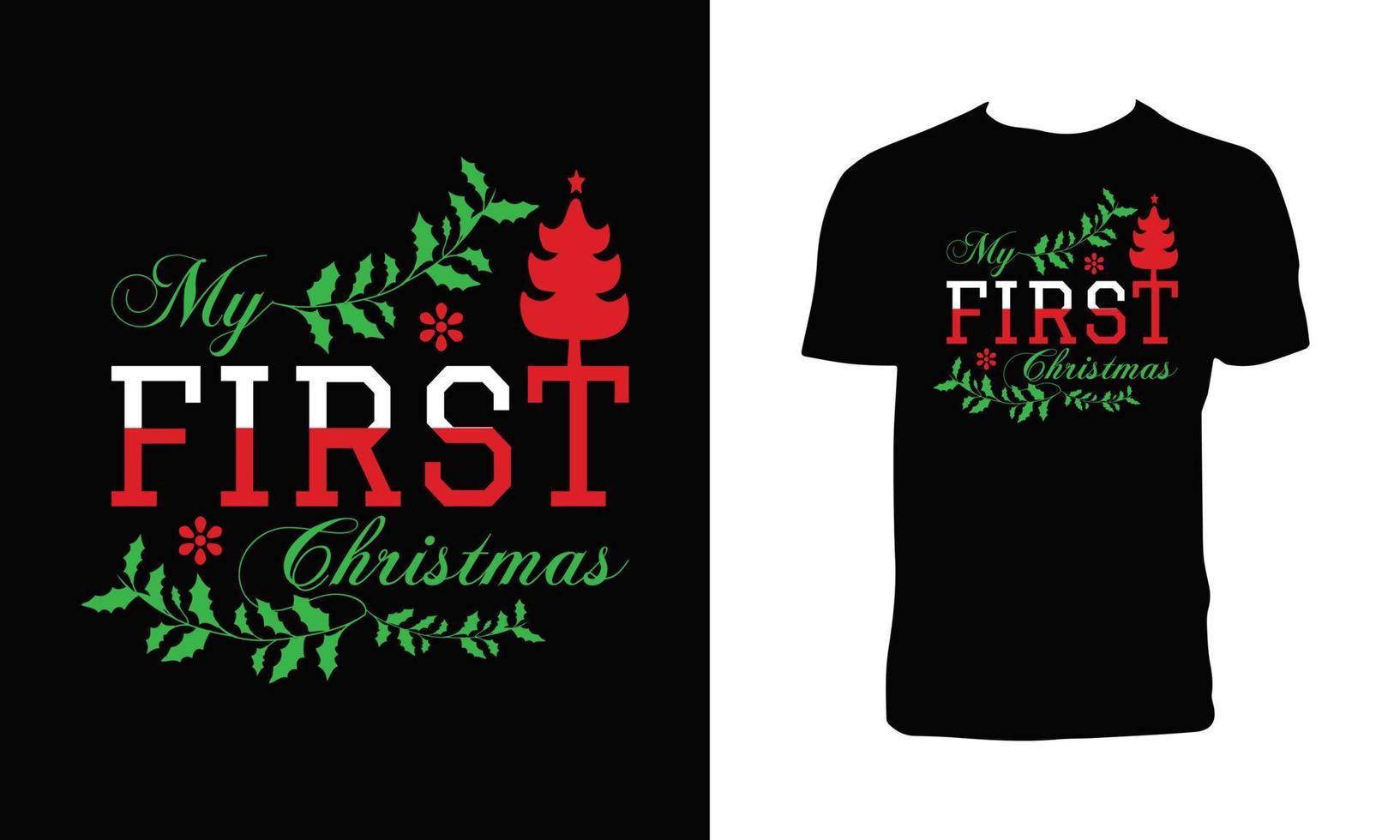 kerst t-shirt ontwerp vector