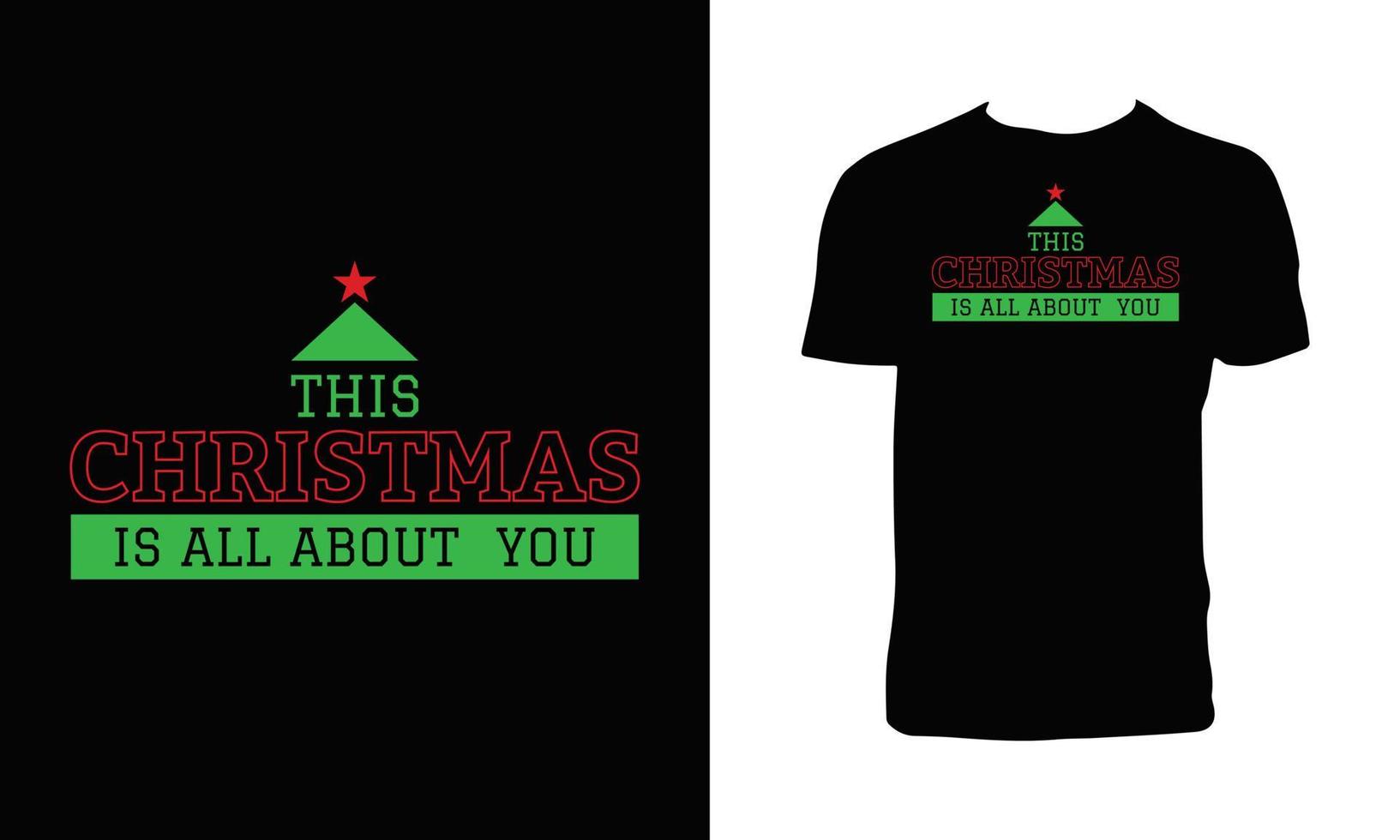 kerst t-shirt ontwerp vector