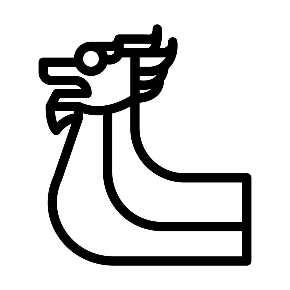 draak boot festival icoon ontwerp vector