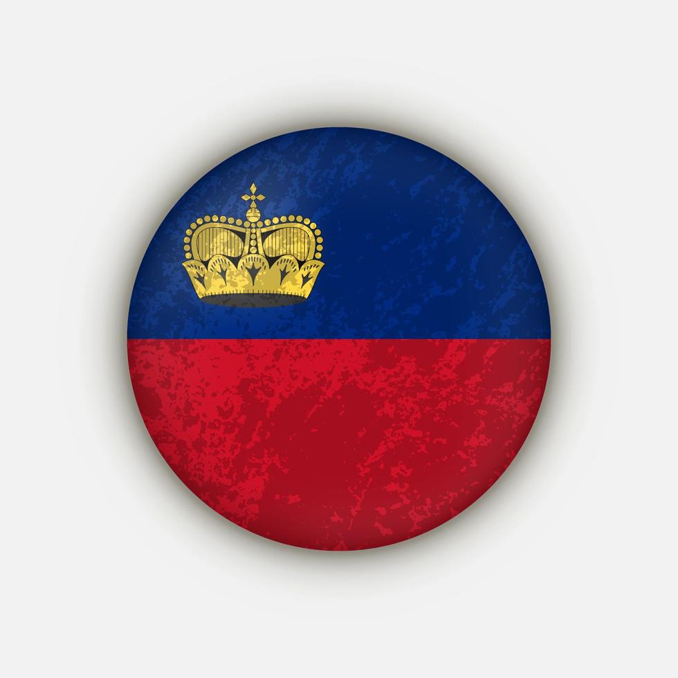 land Liechtenstein. vlag van Liechtenstein. vectorillustratie. vector