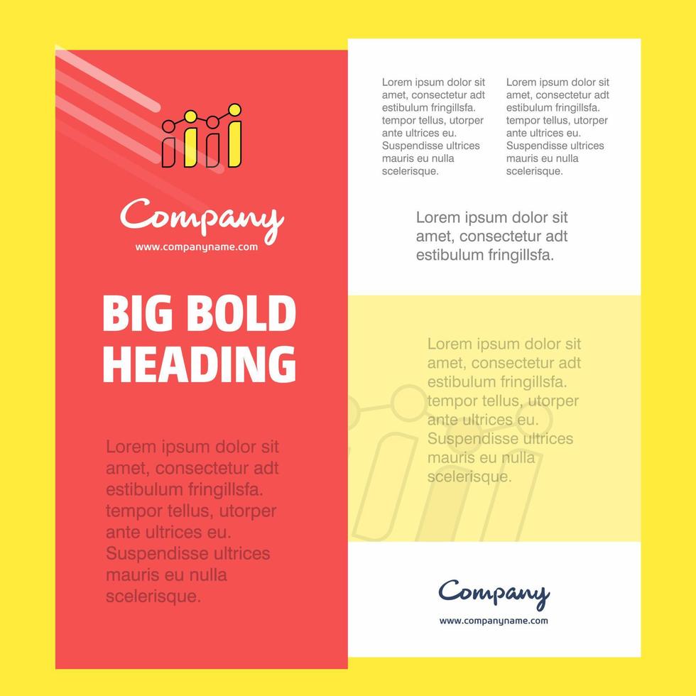 diagram bedrijf bedrijf poster sjabloon met plaats voor tekst en afbeeldingen vector achtergrond