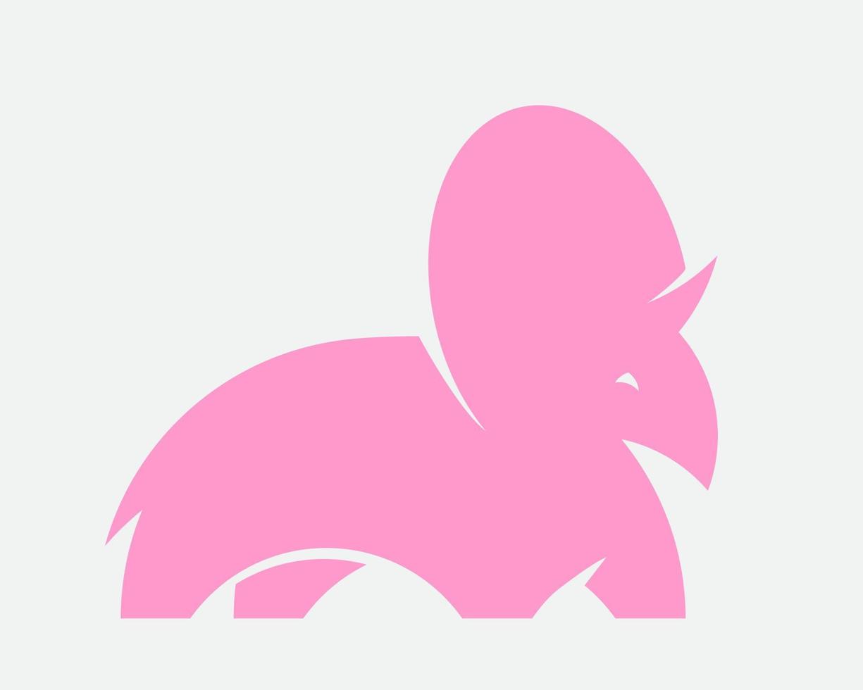 roze dino silhouet voor logo of afdrukken. schattig dinosaurus vector illustratie.