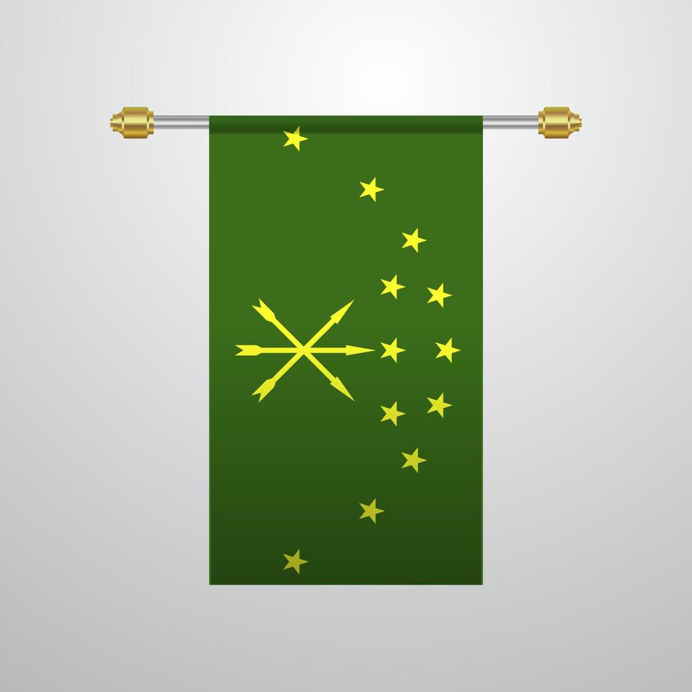 adygea hangende vlag vector