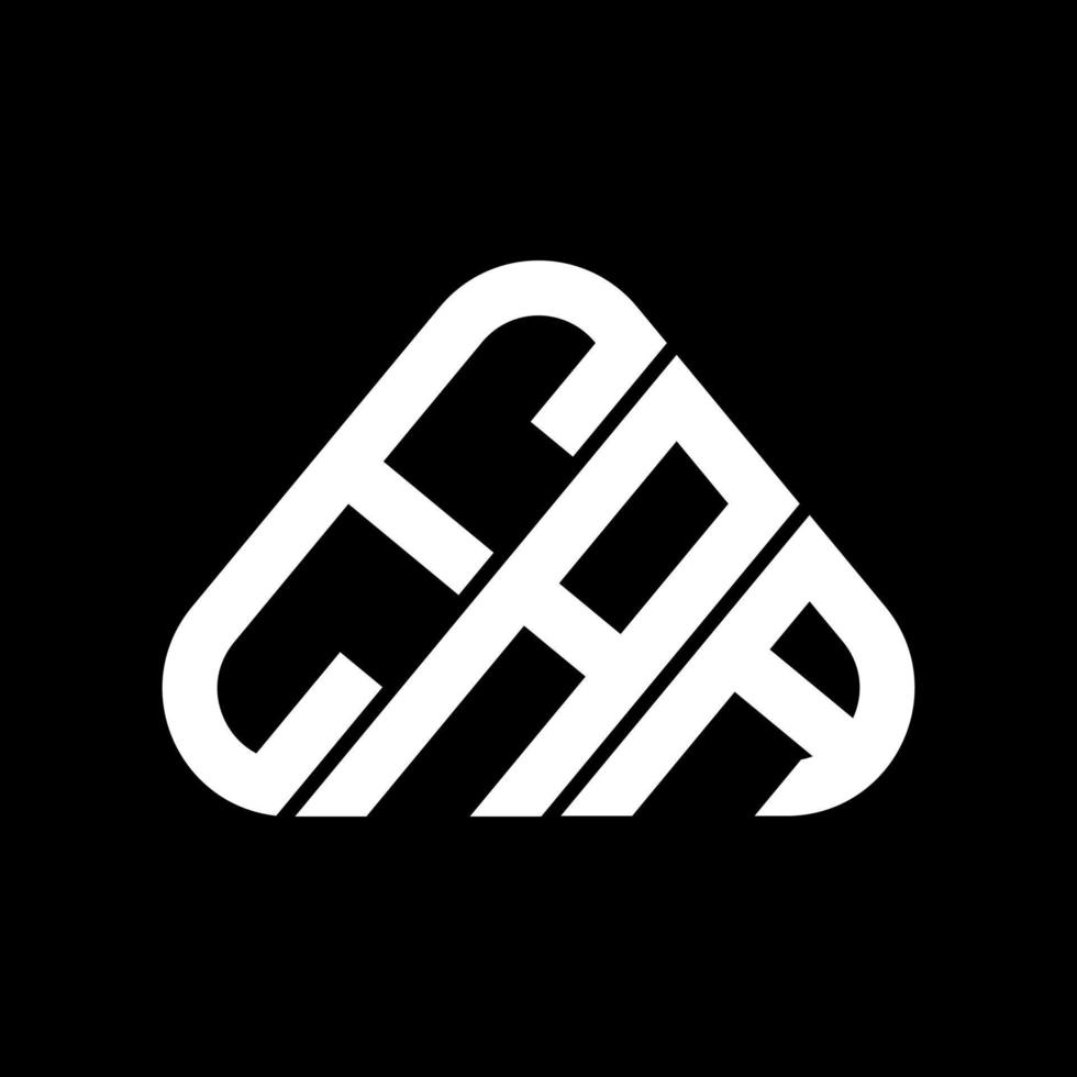 eaa brief logo creatief ontwerp met vector grafisch, eaa gemakkelijk en modern logo in ronde driehoek vorm geven aan.