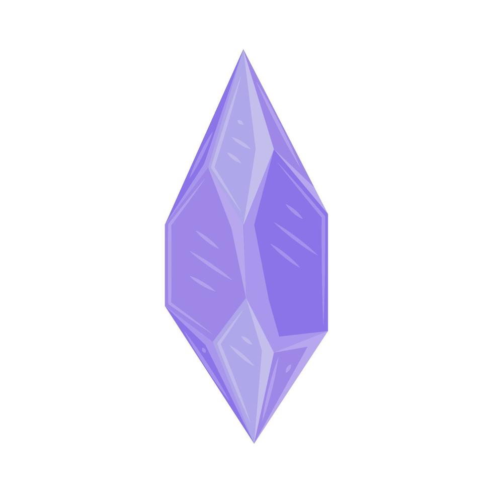 Purper edelsteen icoon vector