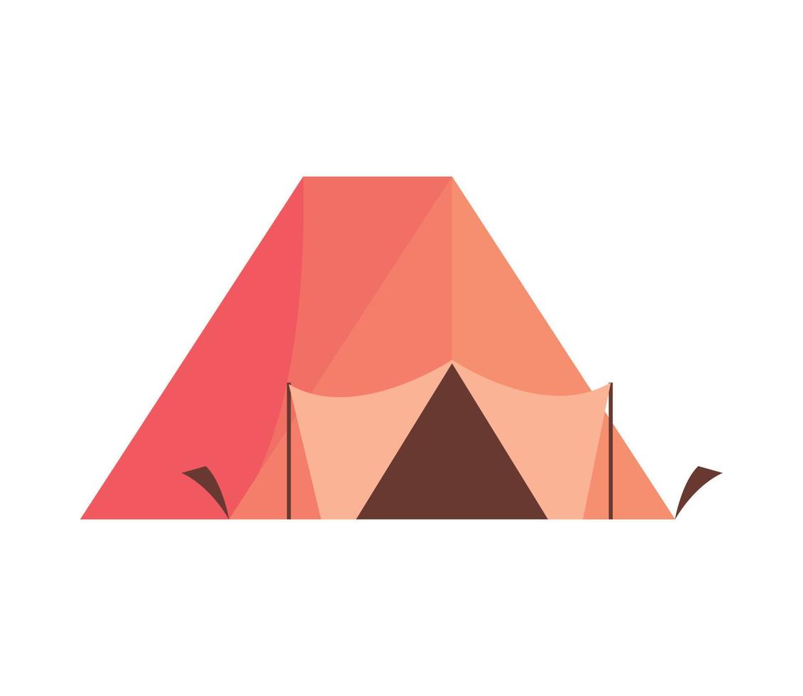 tent camping icoon vector