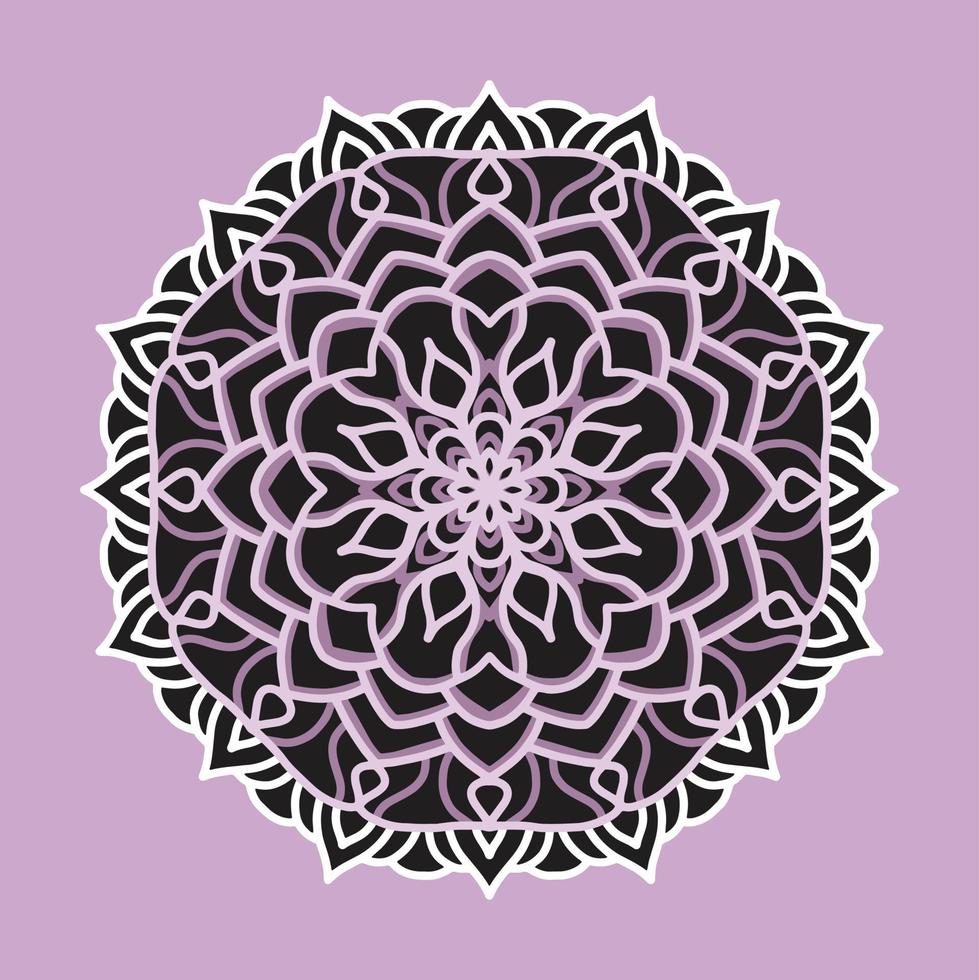 laser besnoeiing 3d mandala patroon. 3d Islamitisch mandala vector