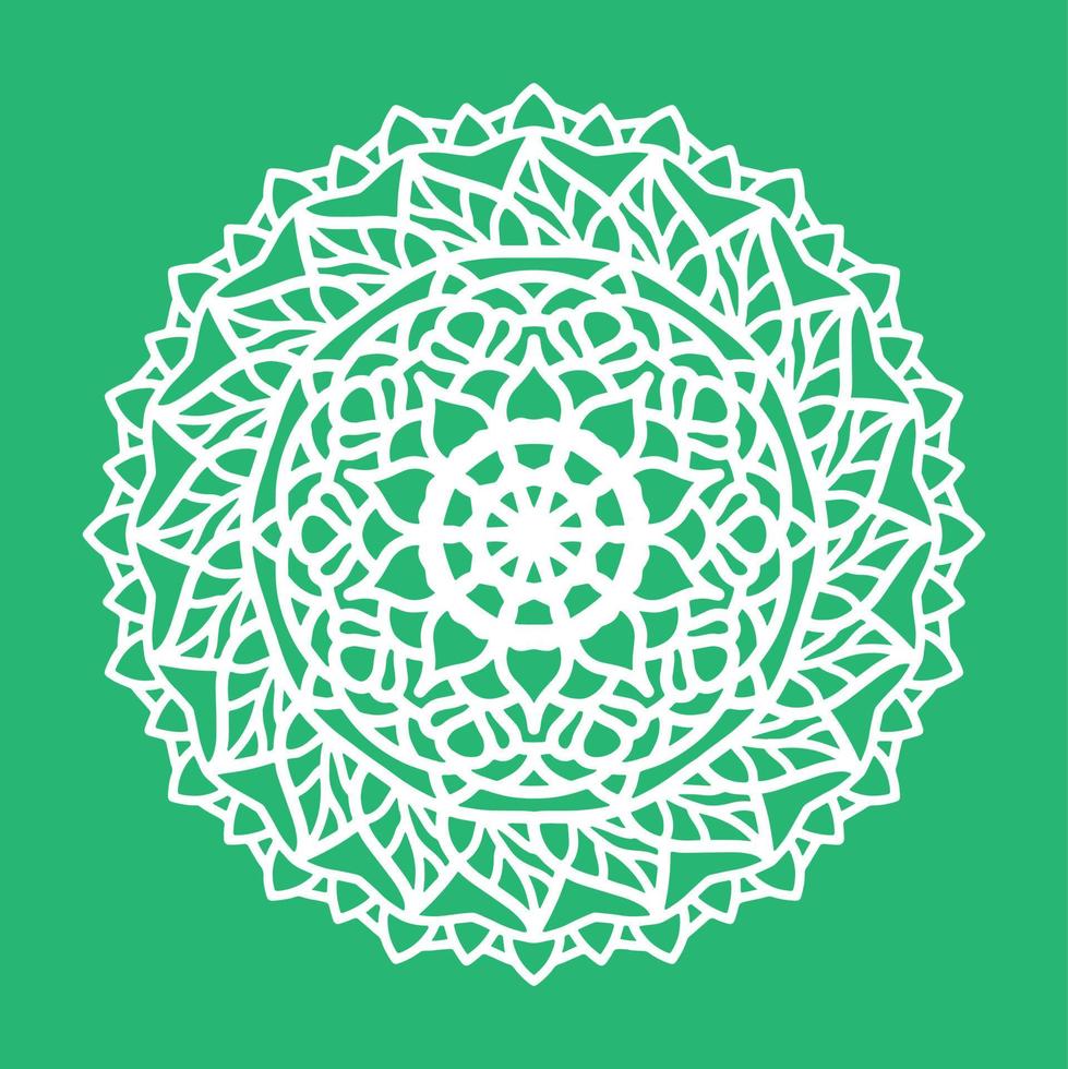 laser besnoeiing 3d mandala patroon. 3d Islamitisch mandala vector