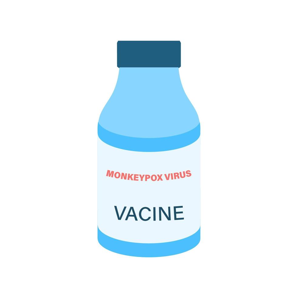 vacine voor apenpokken virus icoon vector