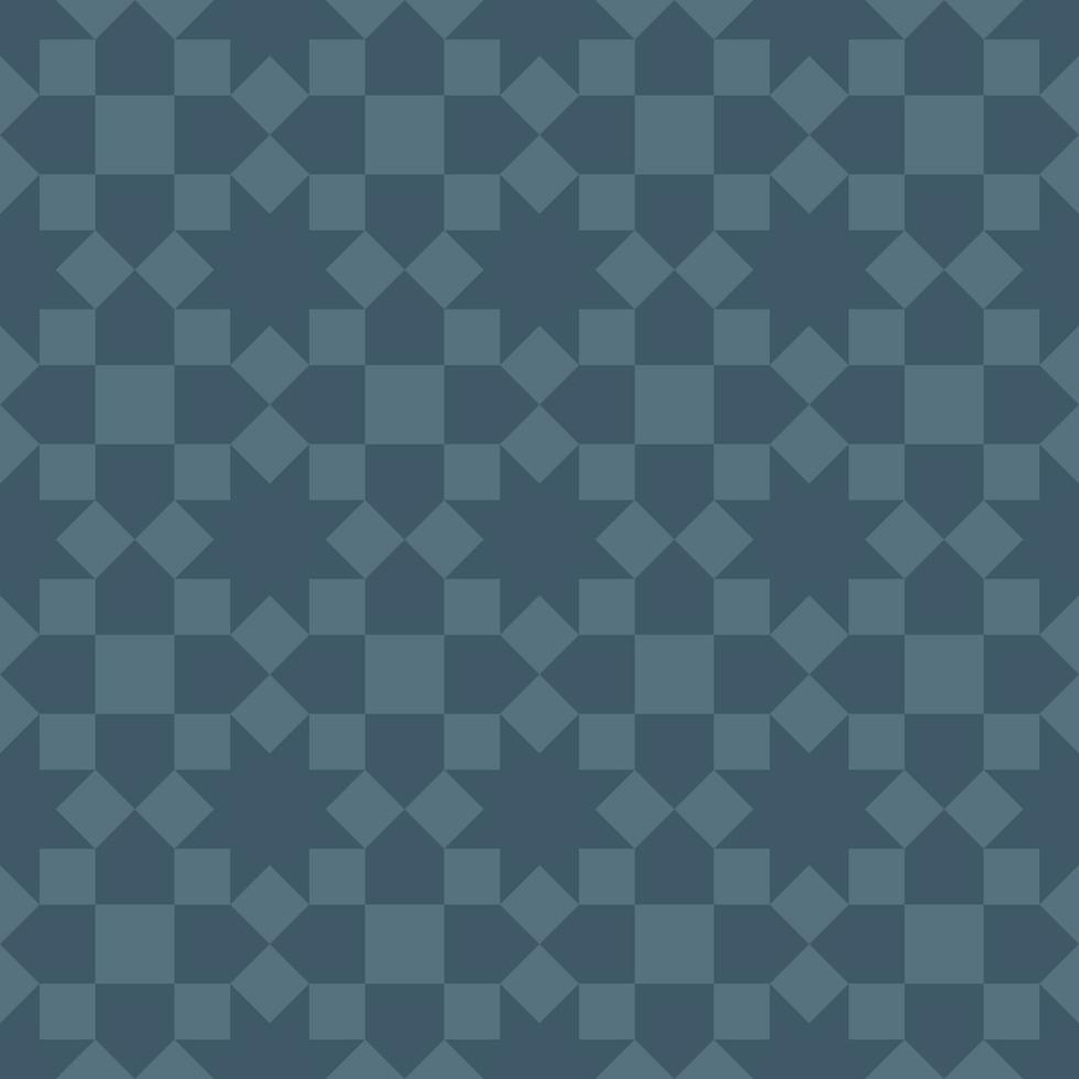 achthoek patroon naadloos achtergrond blauw toon kleur vector