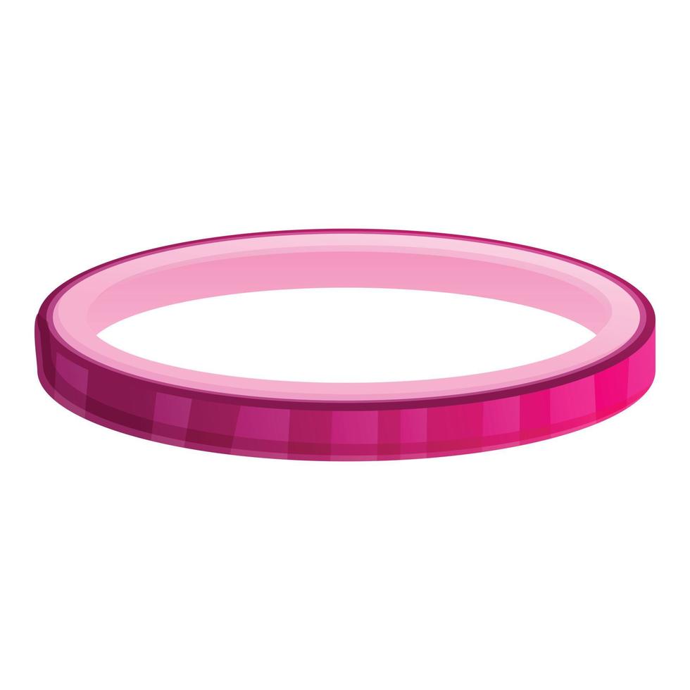 ui paars ring icoon, tekenfilm stijl vector