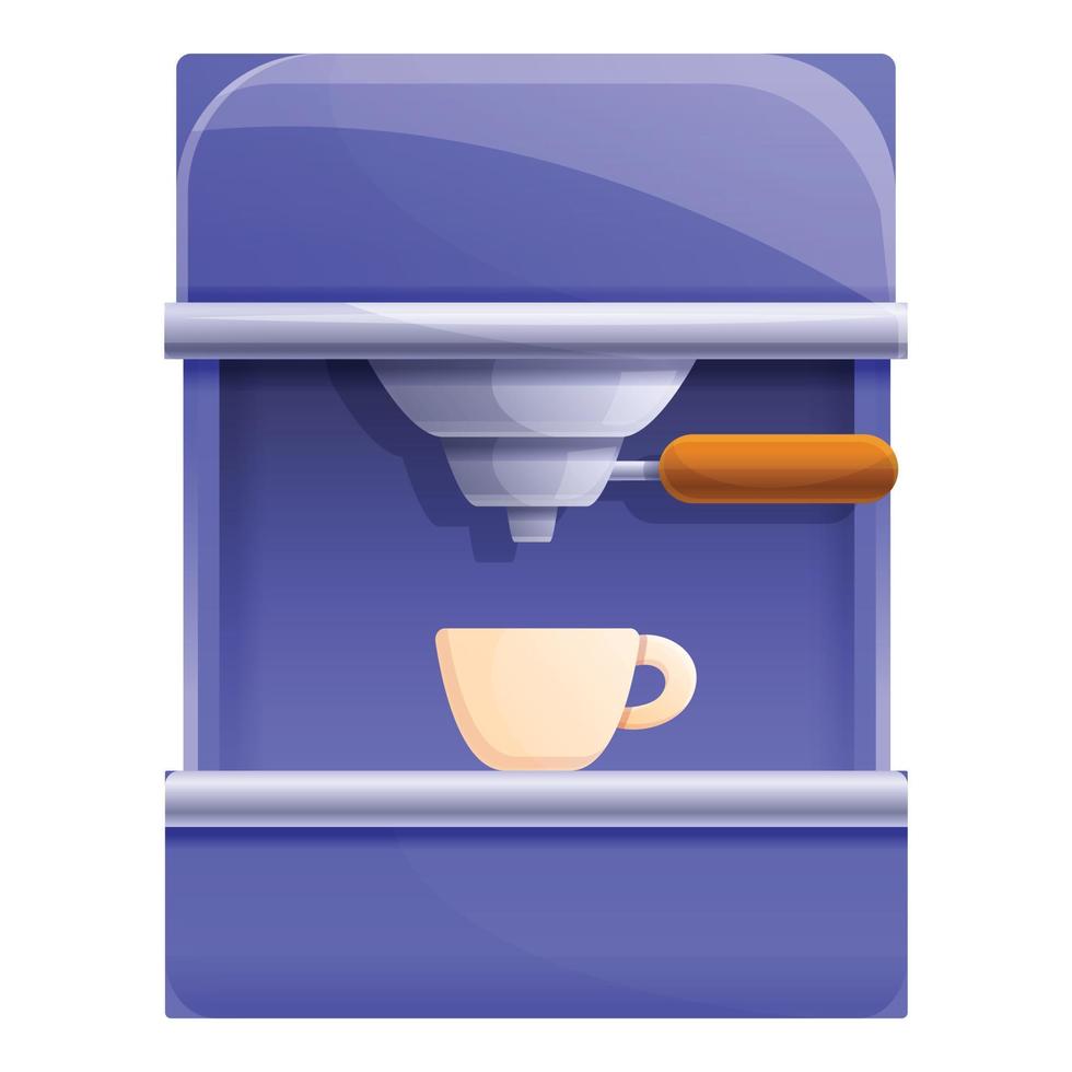 barista koffie machine icoon, tekenfilm stijl vector