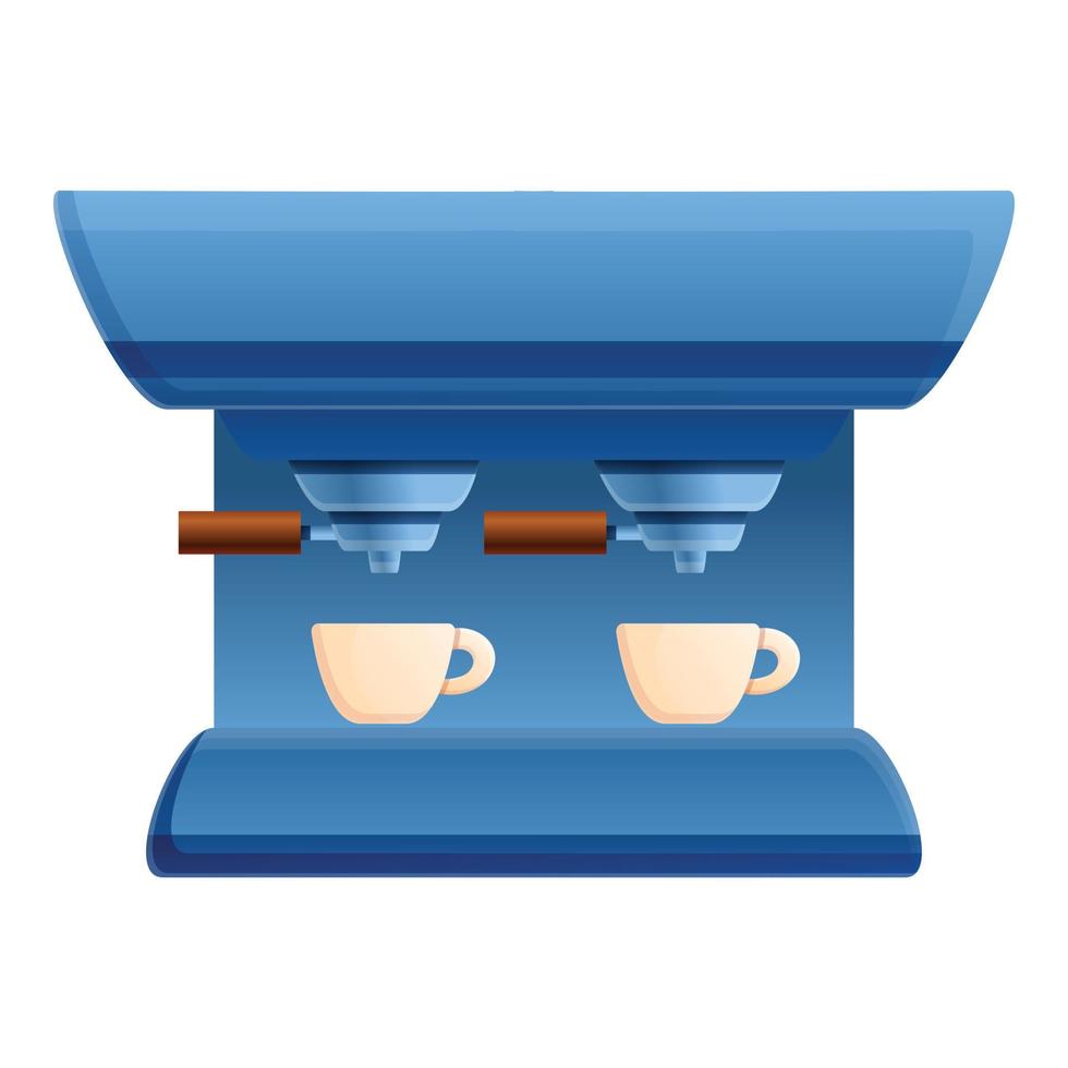 espresso koffie machine tegen, tekenfilm stijl vector