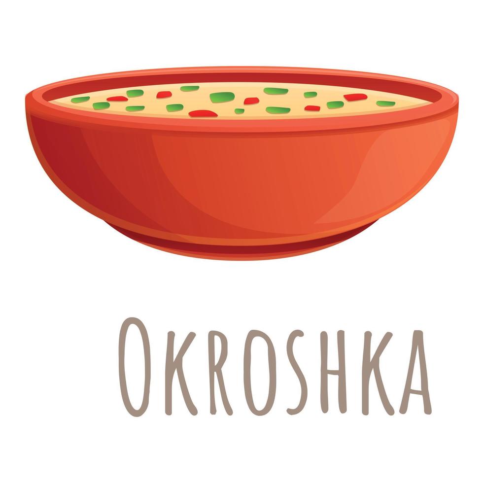 okroshka icoon, tekenfilm stijl vector