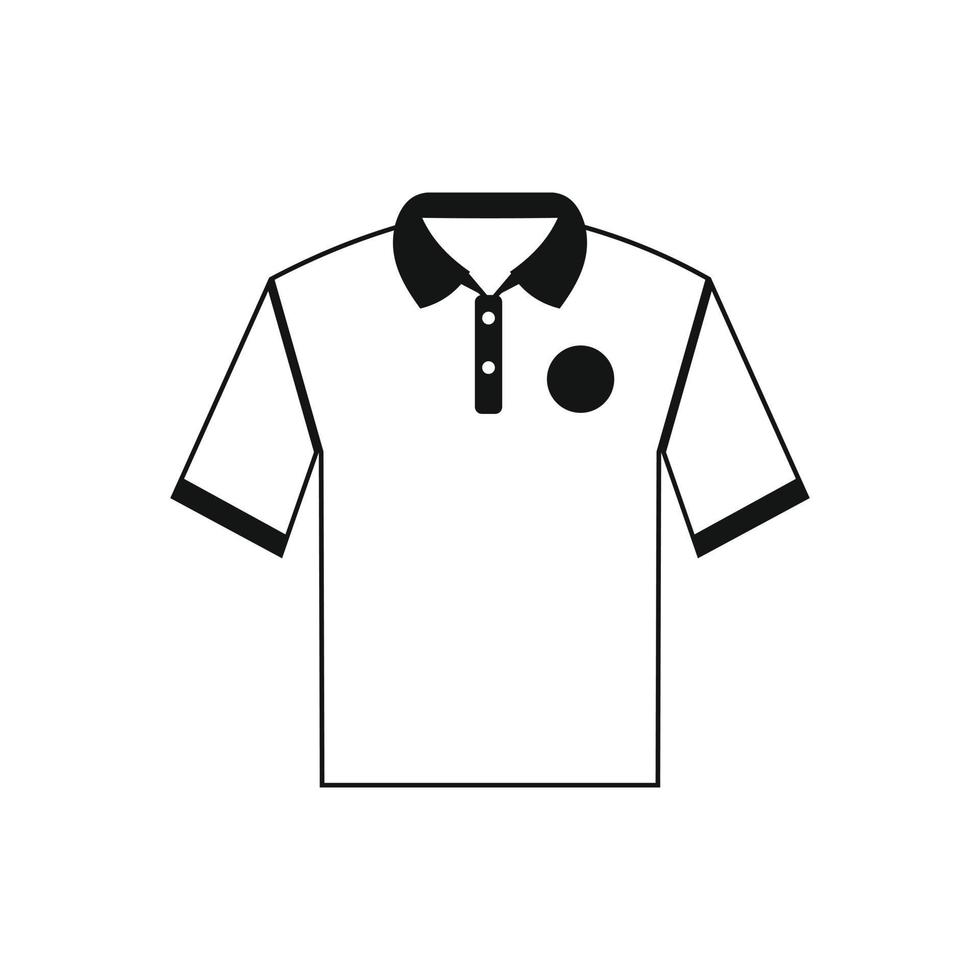 wit mannen polo overhemd icoon vector