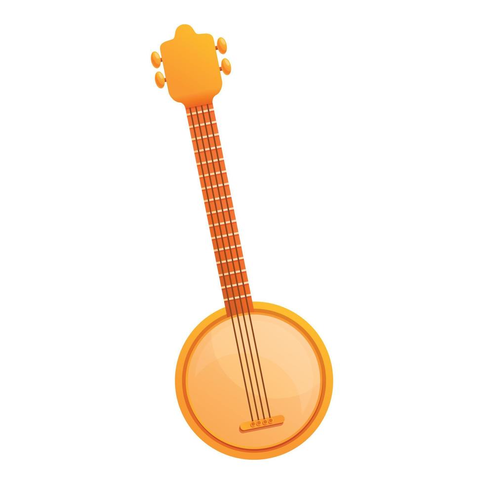 Mexicaans banjo icoon, tekenfilm stijl vector