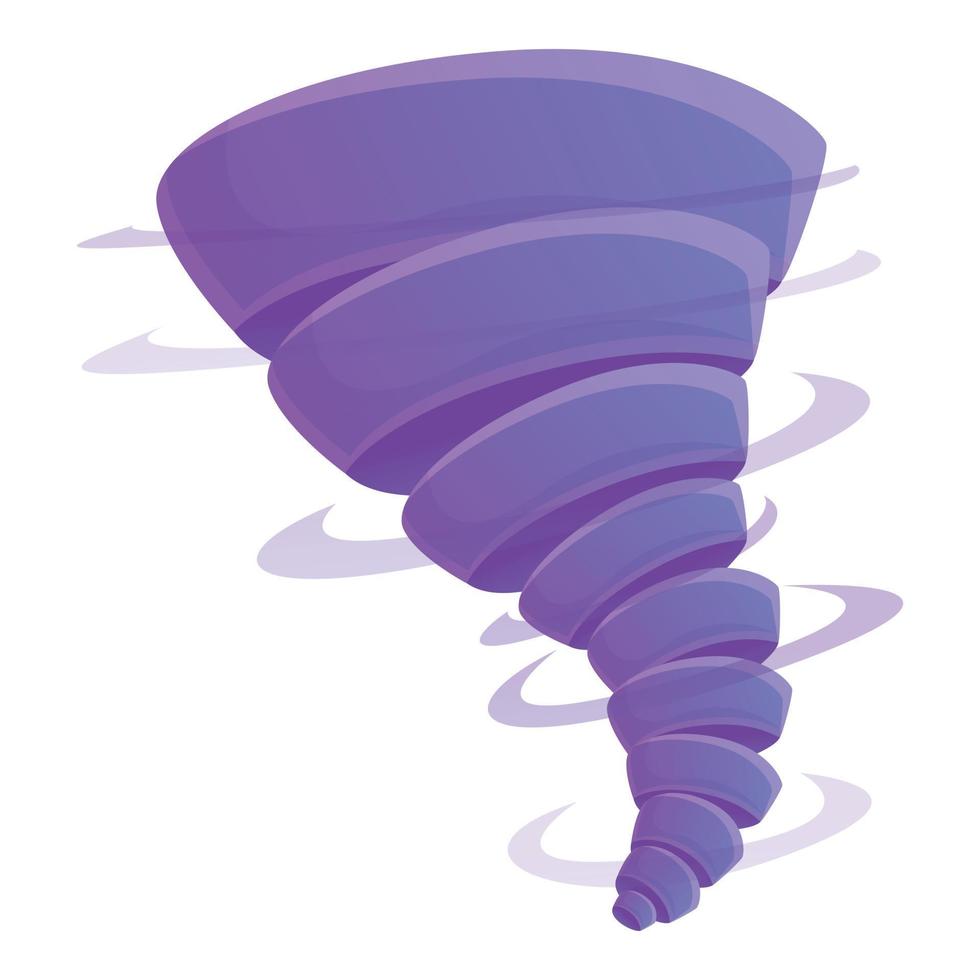 twister tornado icoon, tekenfilm stijl vector