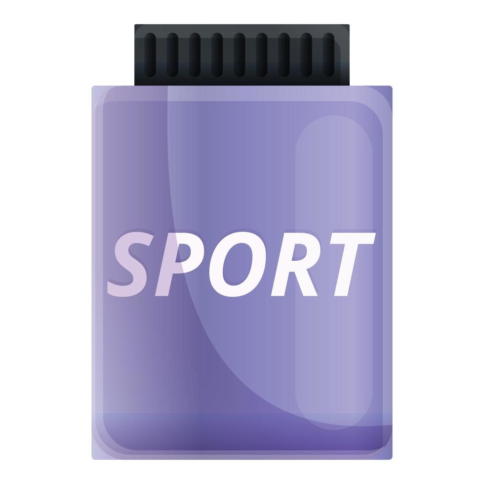 sport voeding pot icoon, tekenfilm stijl vector