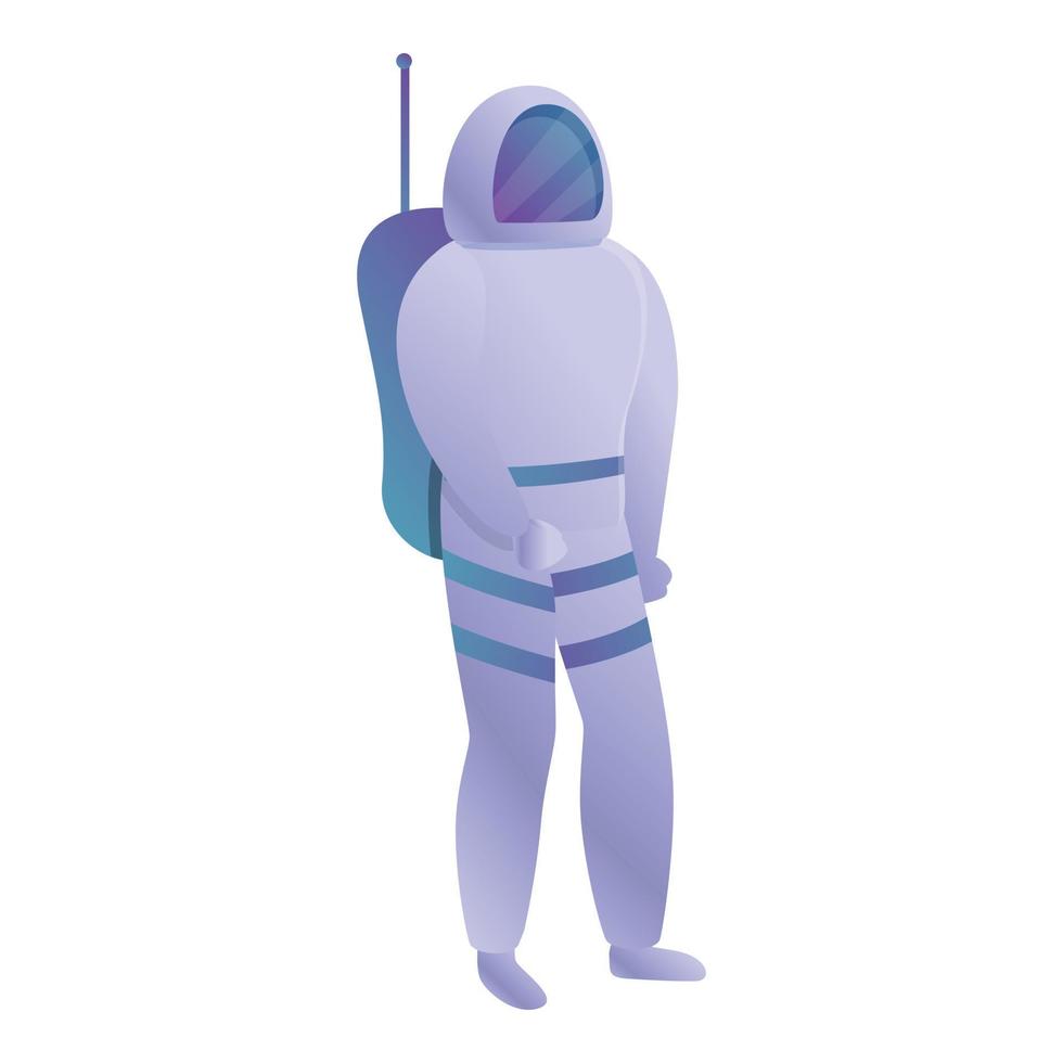 astronaut icoon, tekenfilm stijl vector