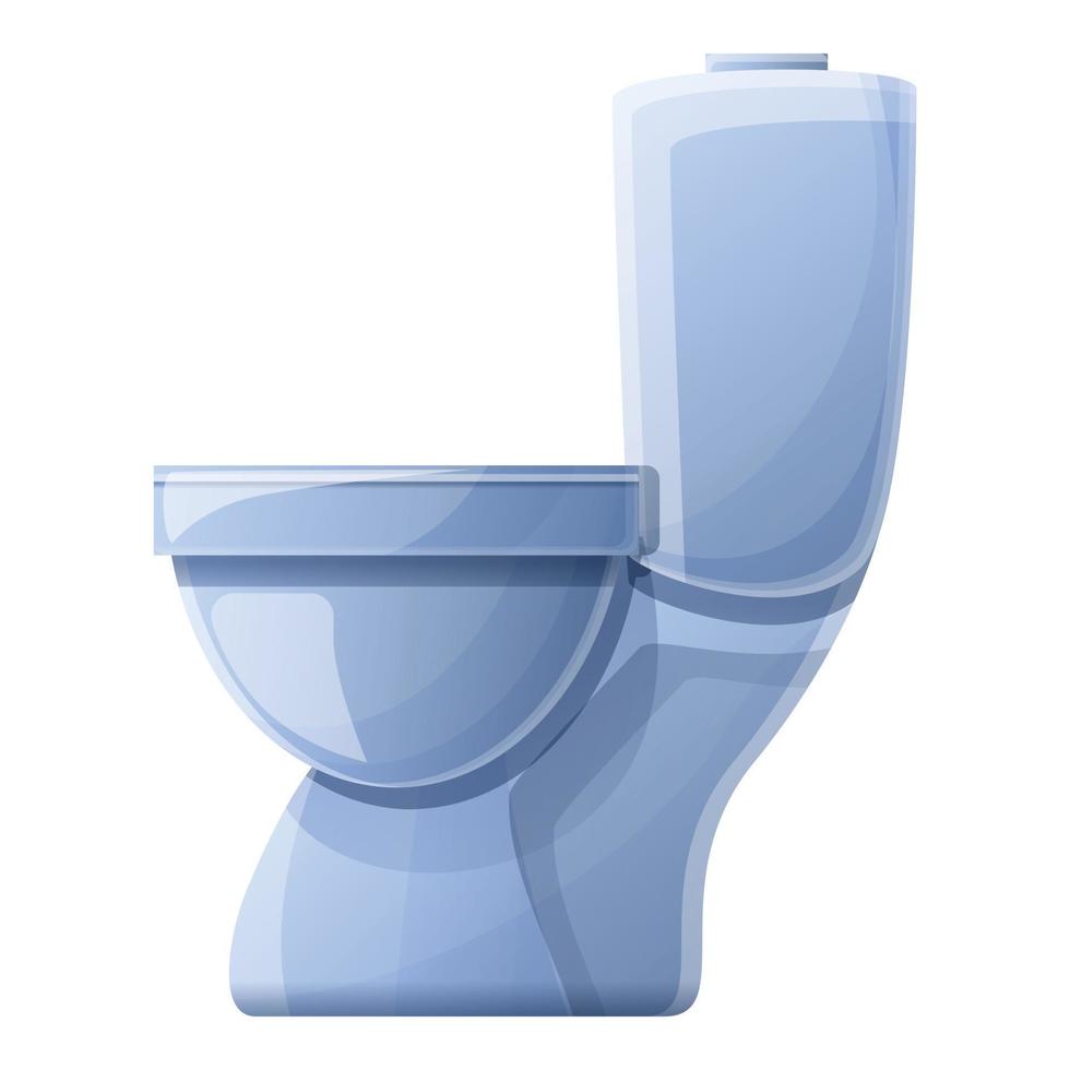 huis toilet icoon, tekenfilm stijl vector