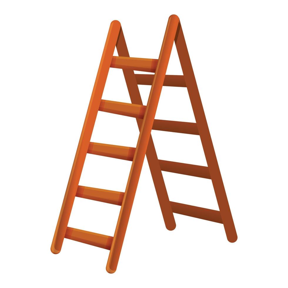huishouden ladder icoon, tekenfilm stijl vector