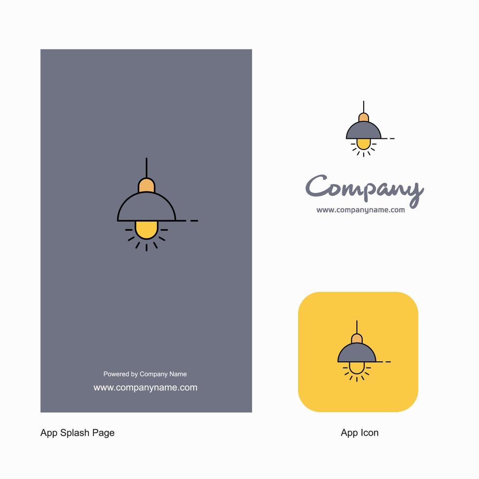 licht bedrijf logo app icoon en plons bladzijde ontwerp creatief bedrijf app ontwerp elementen vector