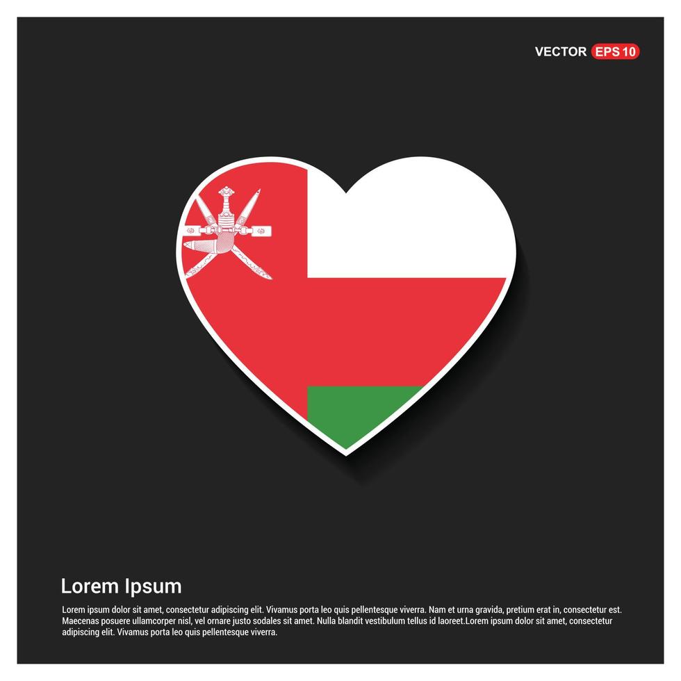 Oman vlag ontwerp vector