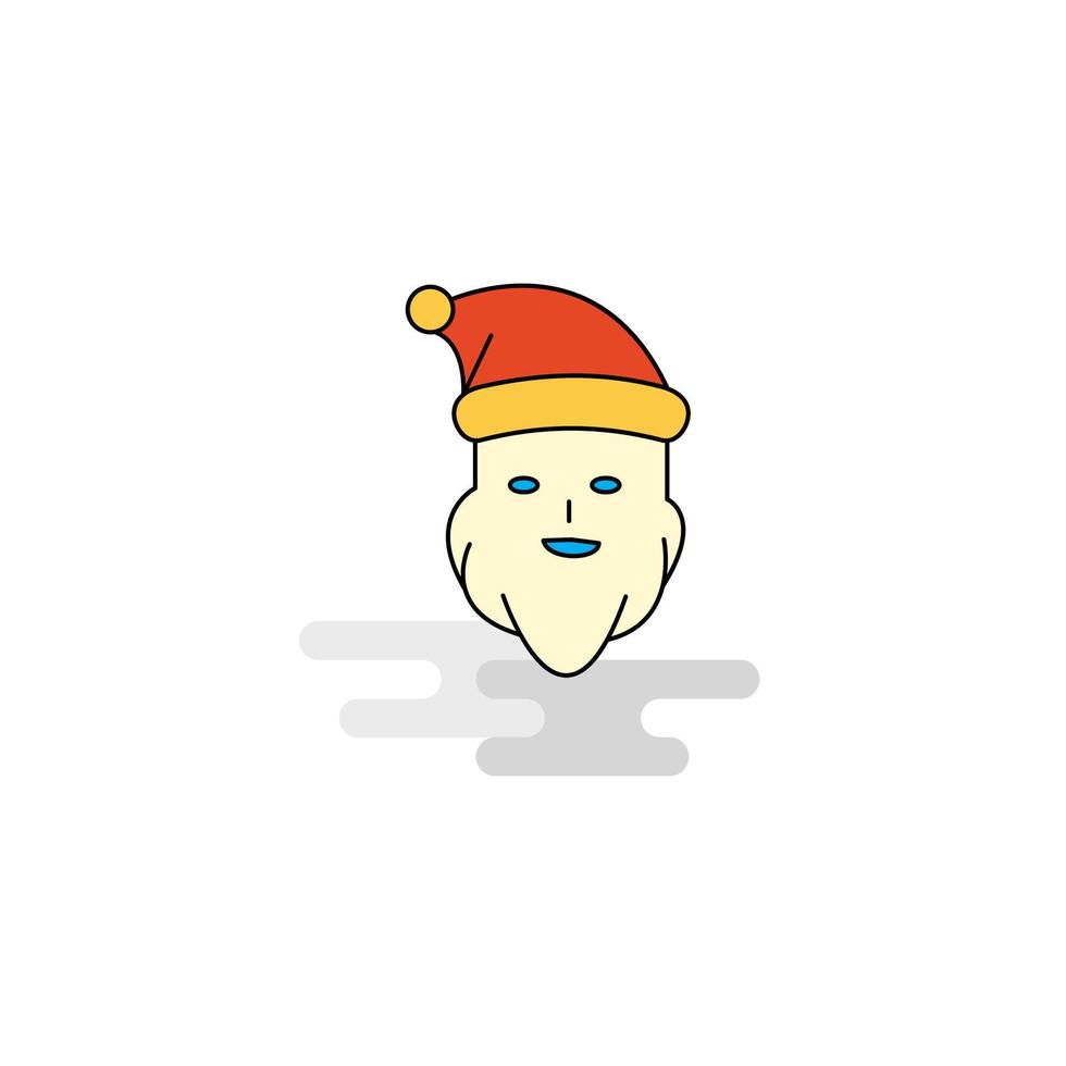 vlak de kerstman clausule icoon vector