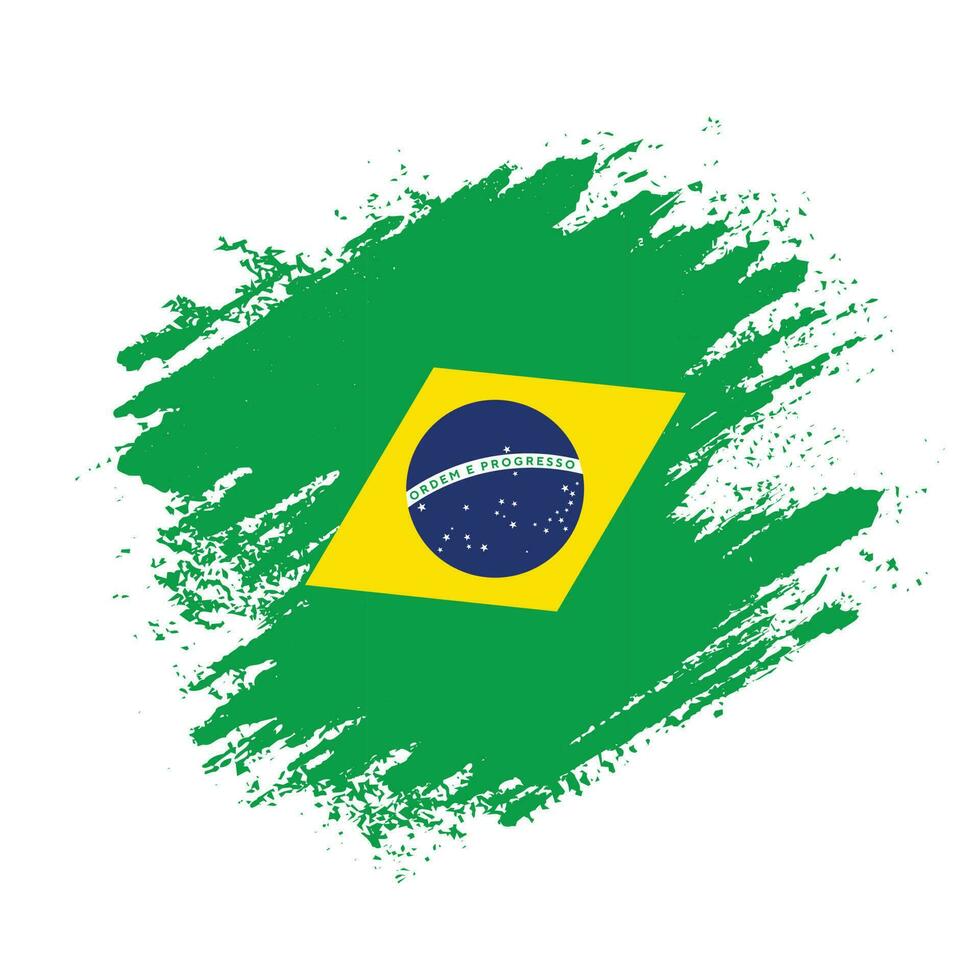 kleurrijk abstract Brazilië vlag ontwerp vector